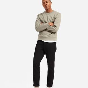 NWT Everlane Men’s The Relaxed 4-Way Stretch Organic Jean size Black 34x32